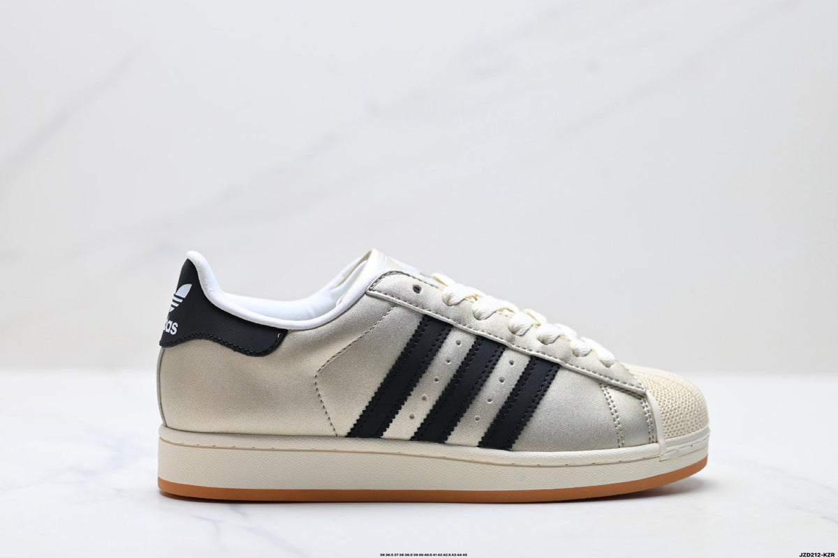adidas Originals Superstar — Champagne Gold & Black | Gum Shell Toe