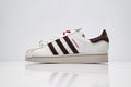 adidas Originals Superstar – Off-White & Brown Horsehair Upper with Red Accent & White Shell Toe