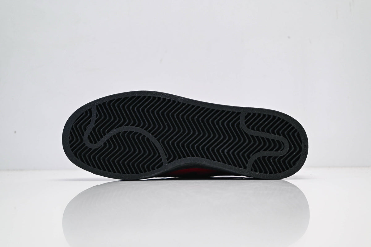 adidas Originals Superstar – Red Croc-Embossed Upper with Black 3-Stripes & Shell Toe