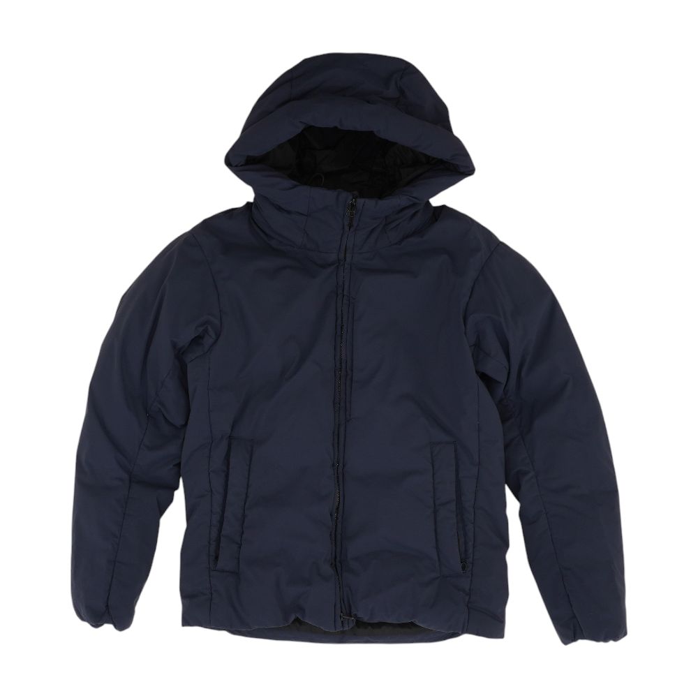 Navy Solid Puffer Jacket