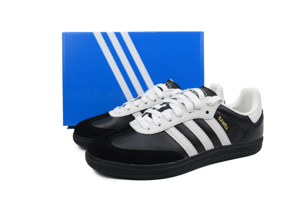adidas samba  women's shoes  men's samba sneakers adidas samba black OG – Classic Leather Sneakers