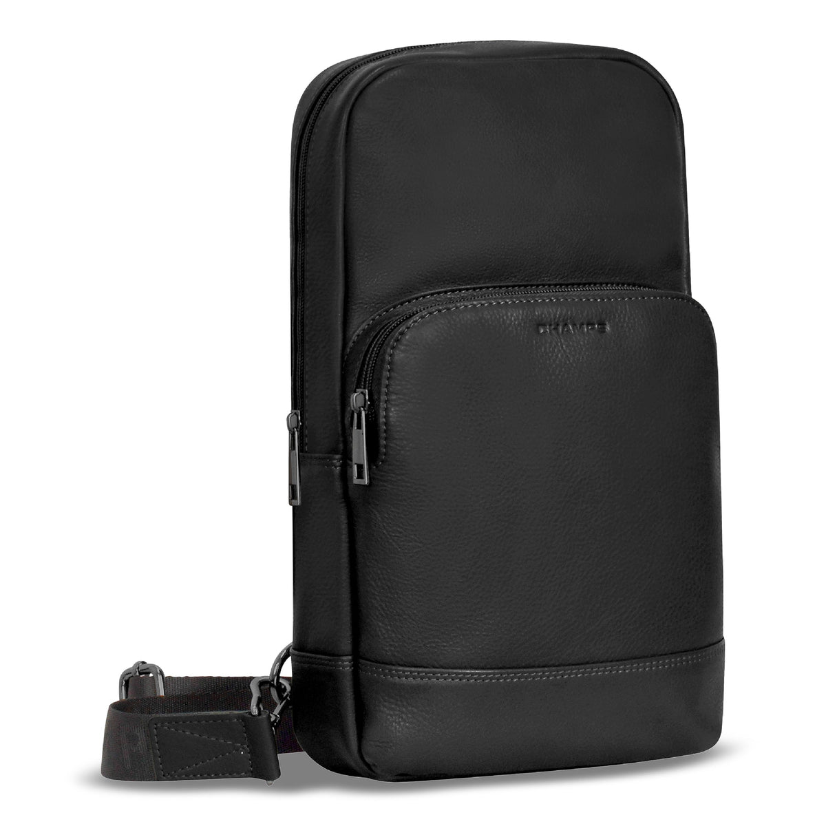 Onyx / Leather Sling Bag *Drop Ship*