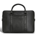 Onyx / Leather Slim Briefcase *Drop Ship*