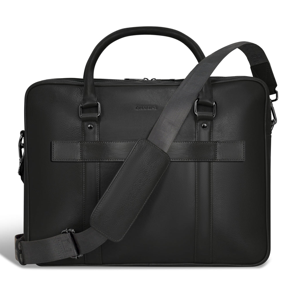 Onyx / Leather Briefcase *Drop Ship*