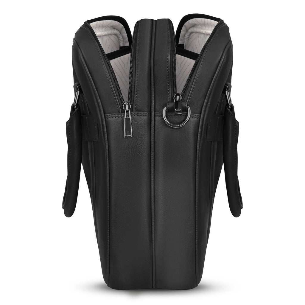 Onyx / Leather Briefcase *Drop Ship*