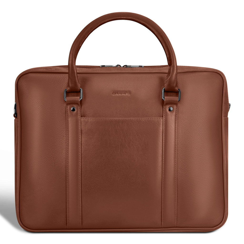 Onyx / Leather Briefcase *Drop Ship*