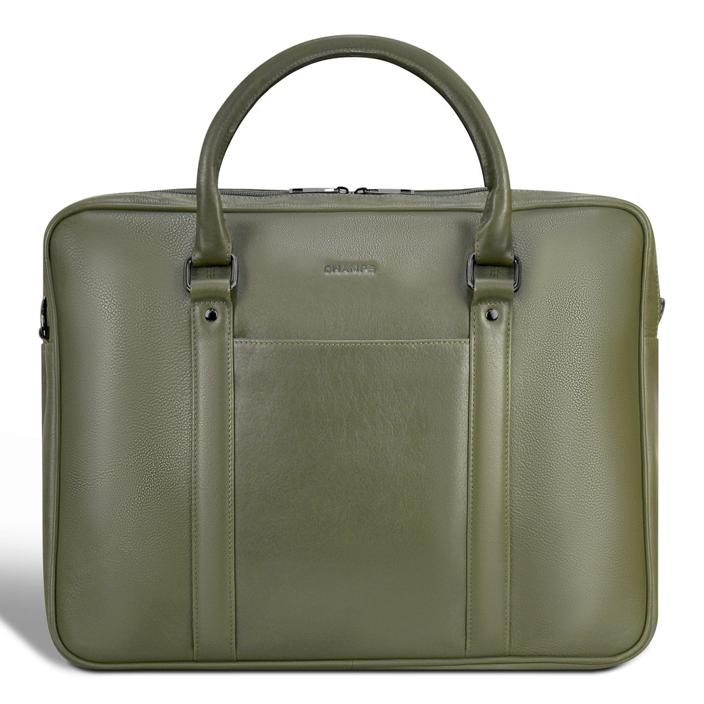 Onyx / Leather Briefcase *Drop Ship*