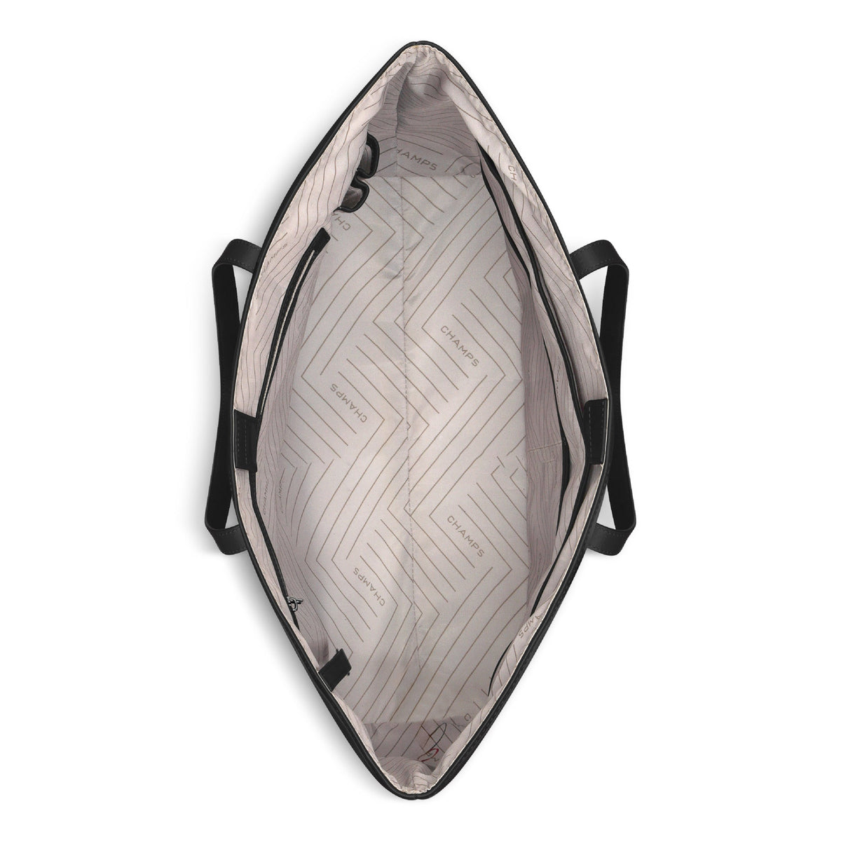 Onyx / Leather Open Tote *Drop Ship*