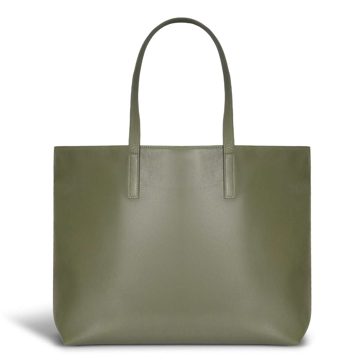 Onyx / Leather Open Tote *Drop Ship*
