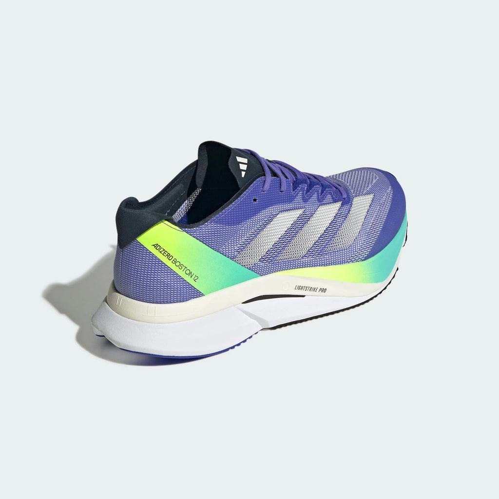 Adidas Adizero Boston 12 Purple / Lime Green / Cyan