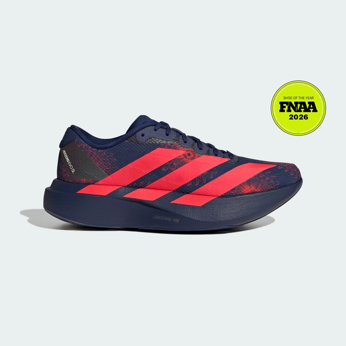 Adidas Adizero Evo SL Navy Blue / Bright Red Floral
