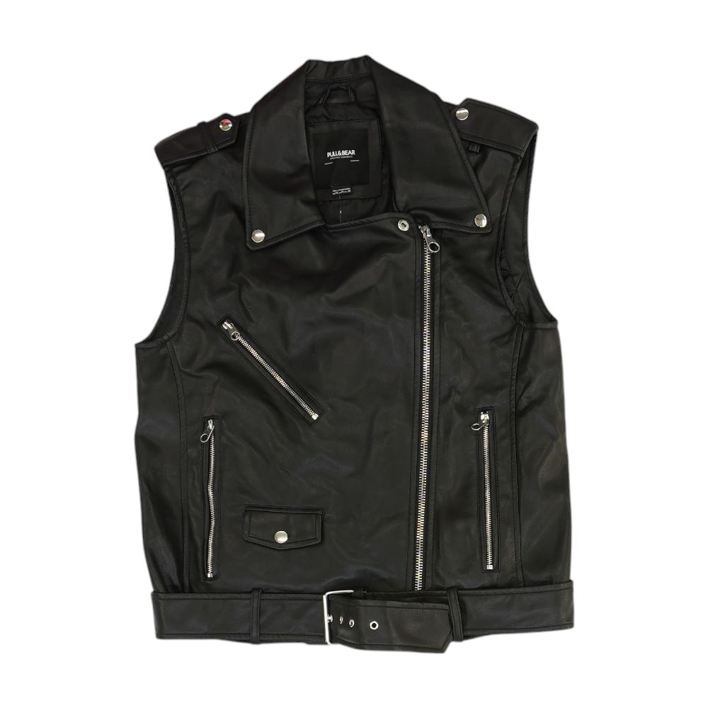 Black Leather Vest